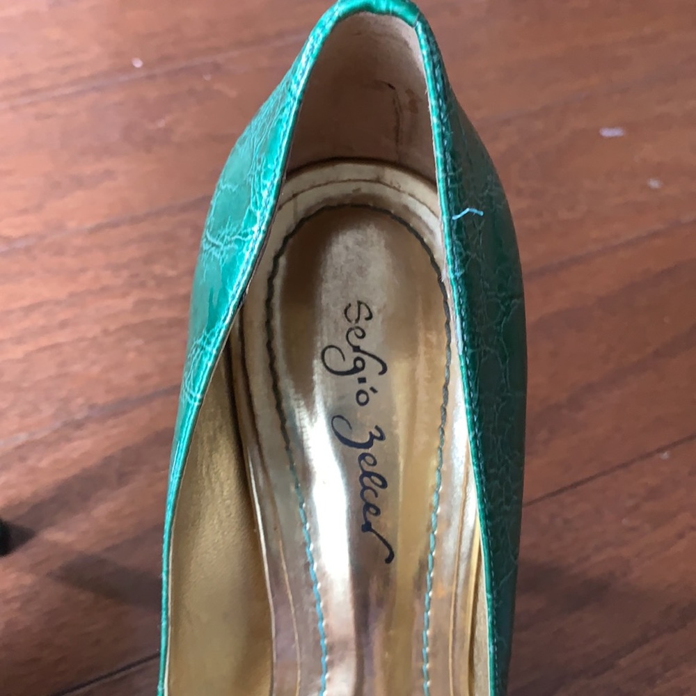 Sergio Zelcer Funky Retro Stiletto 4” Heels Pumps Size 6 Handmade in Brazil - Picture 8 of 15
